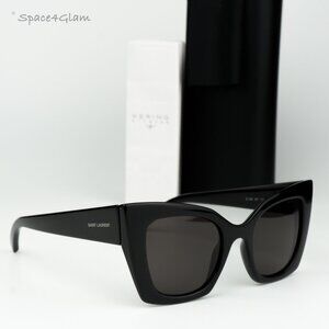 BRAND NEW Saint Laurent SL552 001 Black Black Cat Eye Women Sunglasses